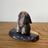 【黒柿】2023干支兎(小)【卯年】