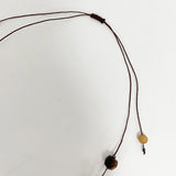【黒柿】ビーズネックレス
