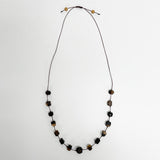 【黒柿】ビーズネックレス