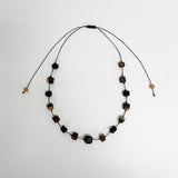 【黒柿】ビーズネックレス