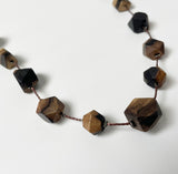 【黒柿】ビーズネックレス