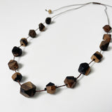 【黒柿】ビーズネックレス