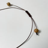 【黒柿】ビーズネックレス