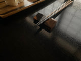【黒柿】箸置き　シンプル